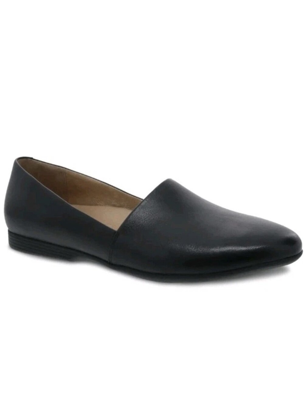 Dansko Larisa Flats Slip-on Shoes Black Leather Round Toe Comfort Women's Sz 8